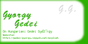 gyorgy gedei business card